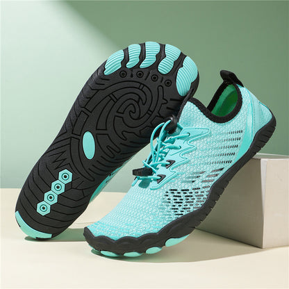 Mountaineering hiking and stream-wading shoes