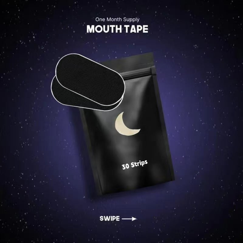 Mouth breathing anti-snoring patch