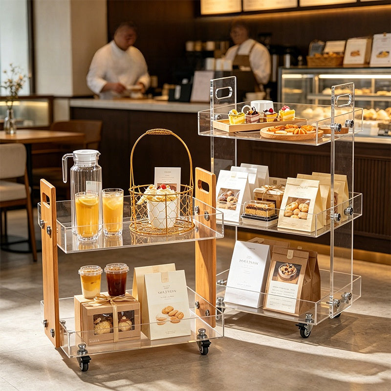 Movable antique-style trolley