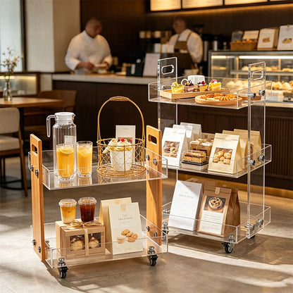 Movable antique-style trolley