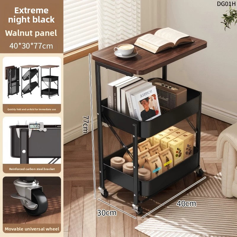 Movable Multi-Tier Storage Cart with Wheels