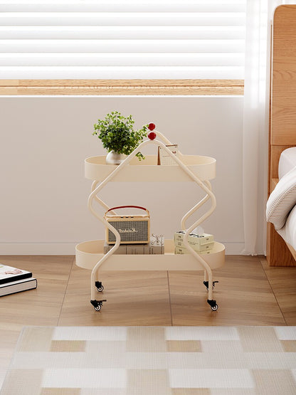 Movable Trolley Side Table