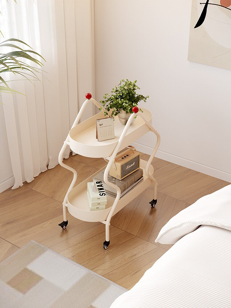Movable Trolley Side Table