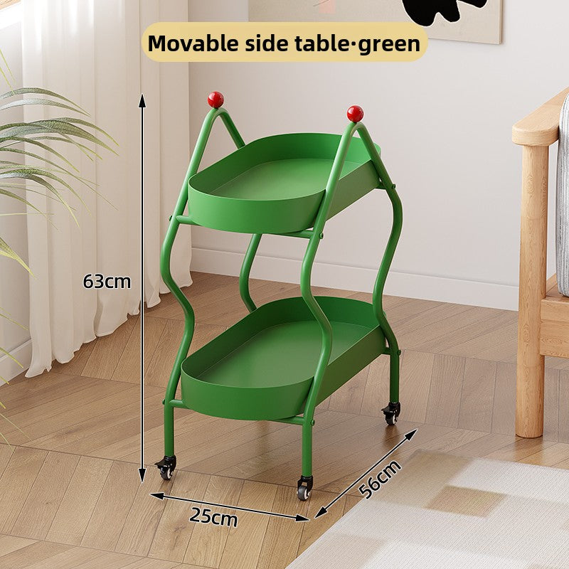 Movable Trolley Side Table