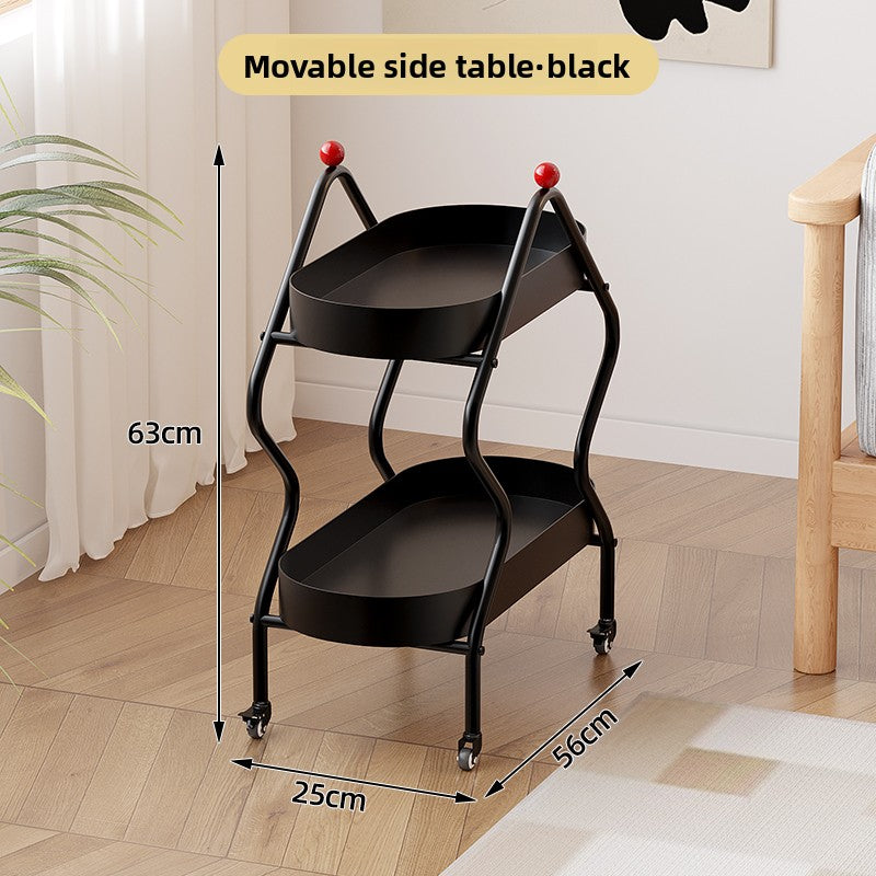 Movable Trolley Side Table