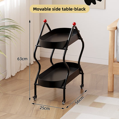 Movable Trolley Side Table