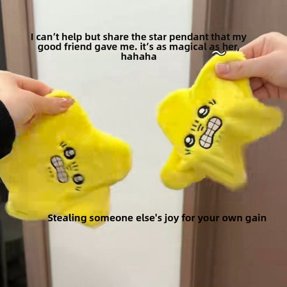 Moving star keychain