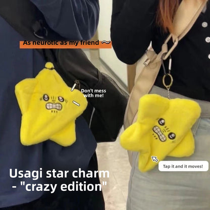 Moving star keychain