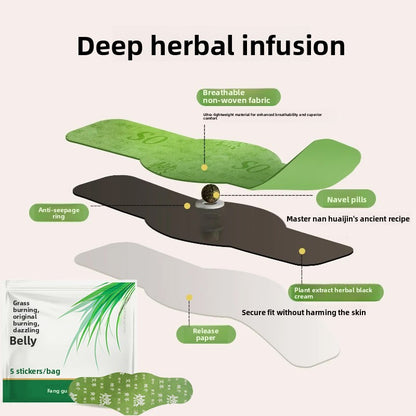 Mugwort Herbal Abdominal Moxibustion Patches