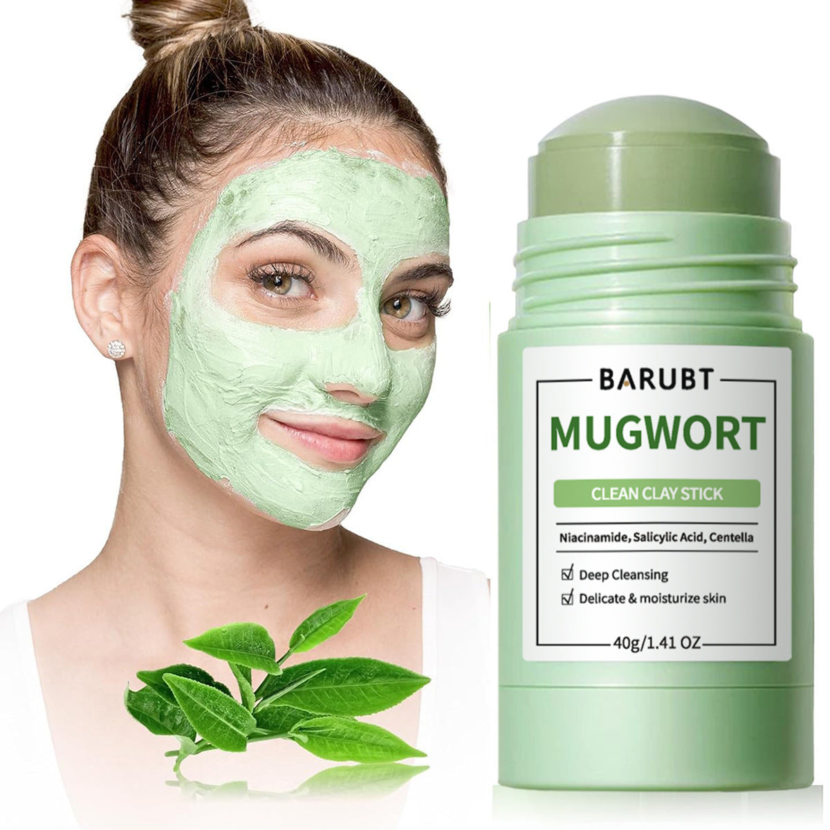 Mugwort Mud Mask Stick Deep Cleansing Pore Care