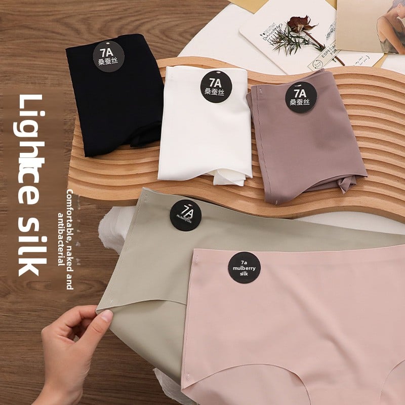 Mulberry silk milk skin traceless sports underwear