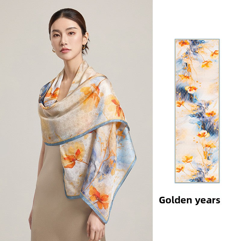Mulberry silk scarf