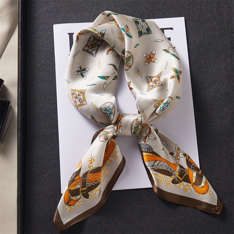 Mulberry Silk Square Scarf Printed Fashion Accessory