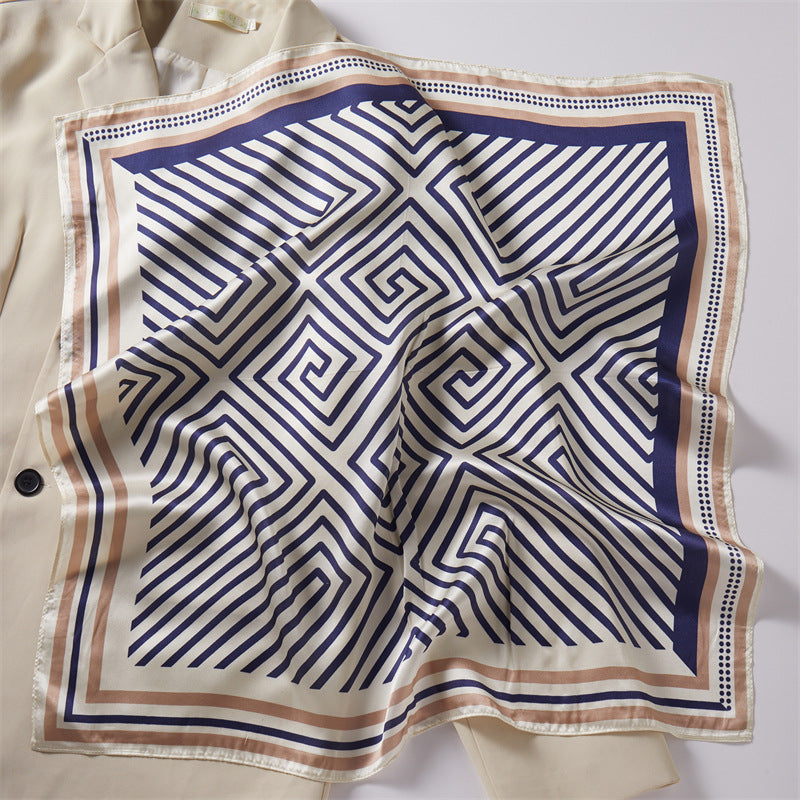 Mulberry Silk Square Scarf Printed Fashion Accessory