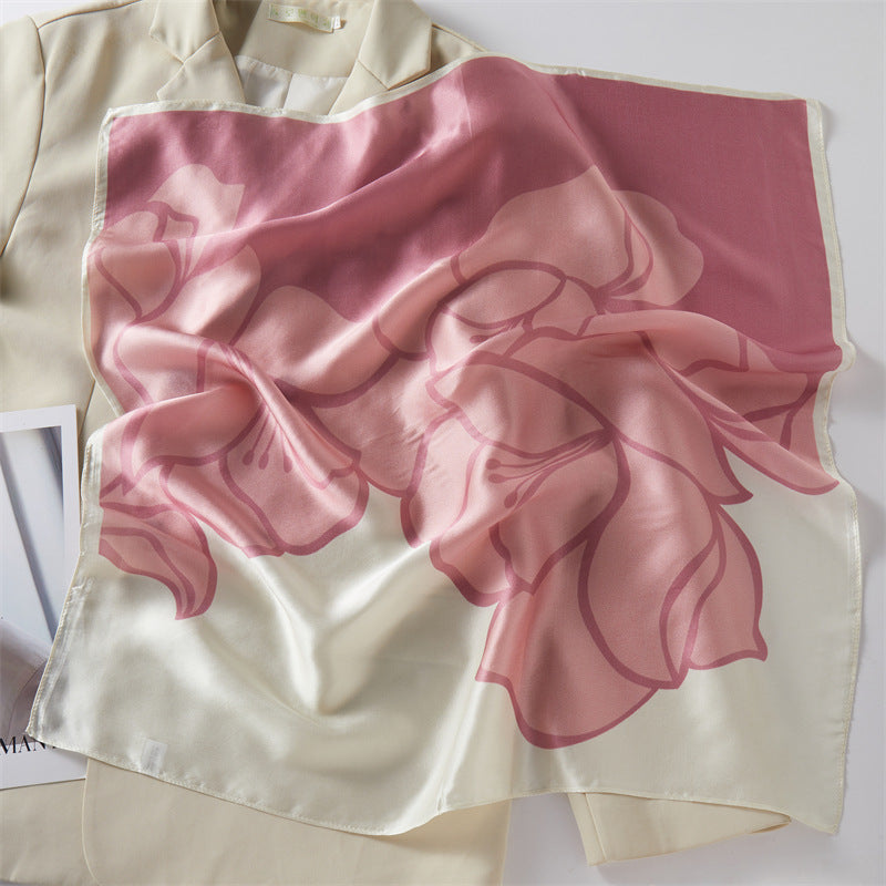 Mulberry Silk Square Scarf Printed Fashion Accessory