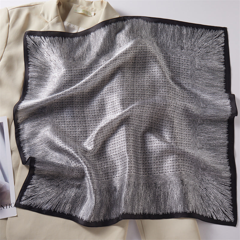 Mulberry Silk Square Scarf Printed Fashion Accessory
