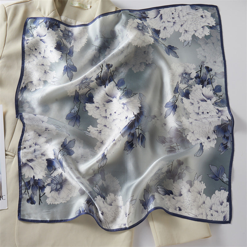 Mulberry Silk Square Scarf Printed Fashion Accessory