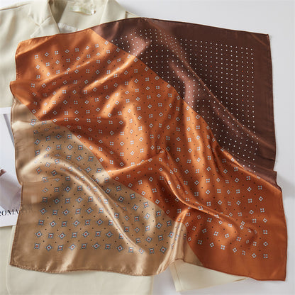 Mulberry Silk Square Scarf Printed Fashion Accessory