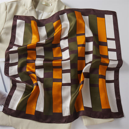 Mulberry Silk Square Scarf Printed Fashion Accessory