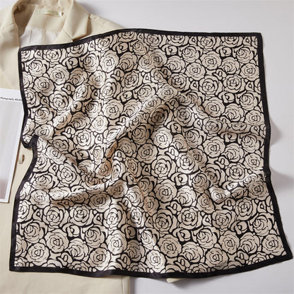 Mulberry Silk Square Scarf Printed Fashion Accessory