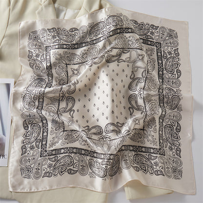 Mulberry Silk Square Scarf Printed Fashion Accessory