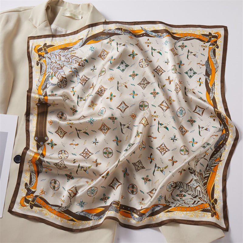 Mulberry Silk Square Scarf Printed Fashion Accessory