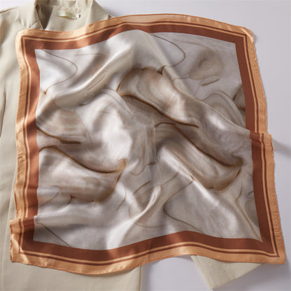 Mulberry Silk Square Scarf Printed Fashion Accessory