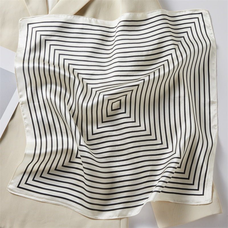 Mulberry Silk Square Scarf Printed Fashion Accessory