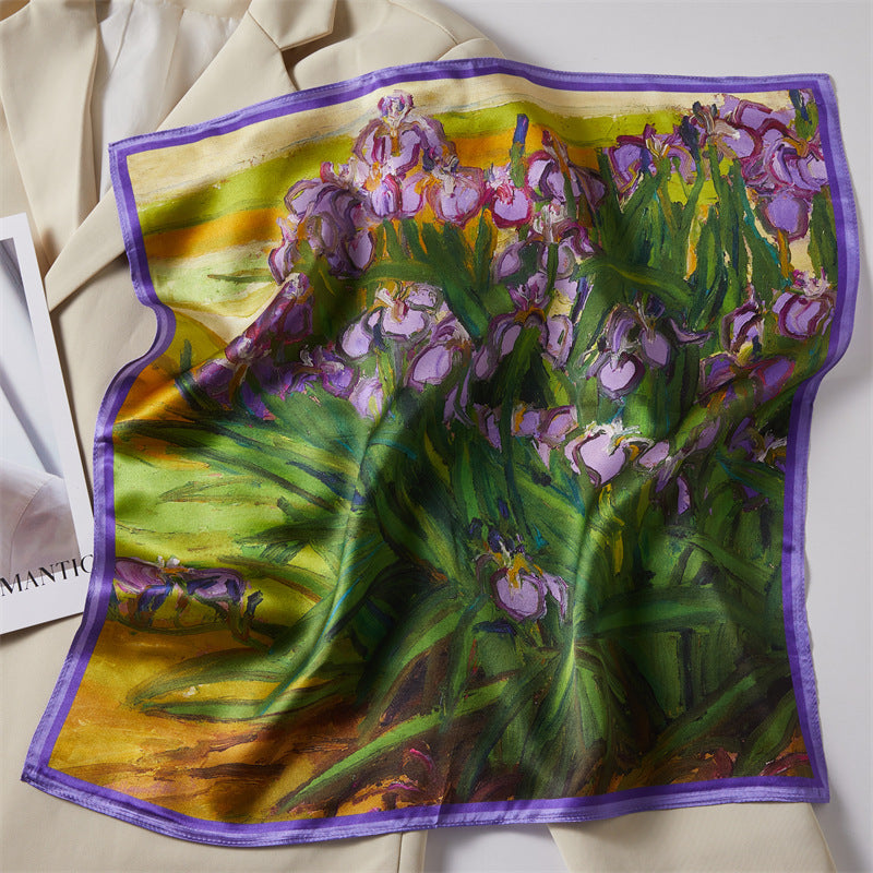 Mulberry Silk Square Scarf Printed Fashion Accessory