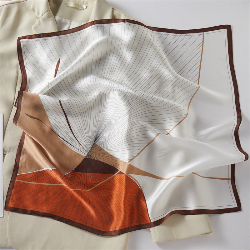 Mulberry Silk Square Scarf Printed Fashion Accessory