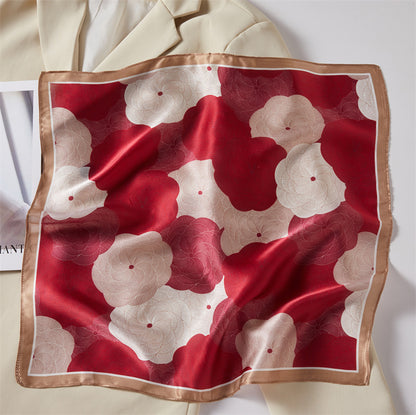 Mulberry Silk Square Scarf Printed Fashion Accessory