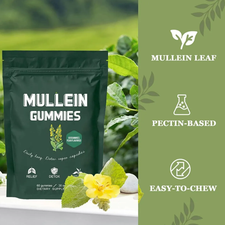 Mullein Flower Extract Gummies Dietary Supplement