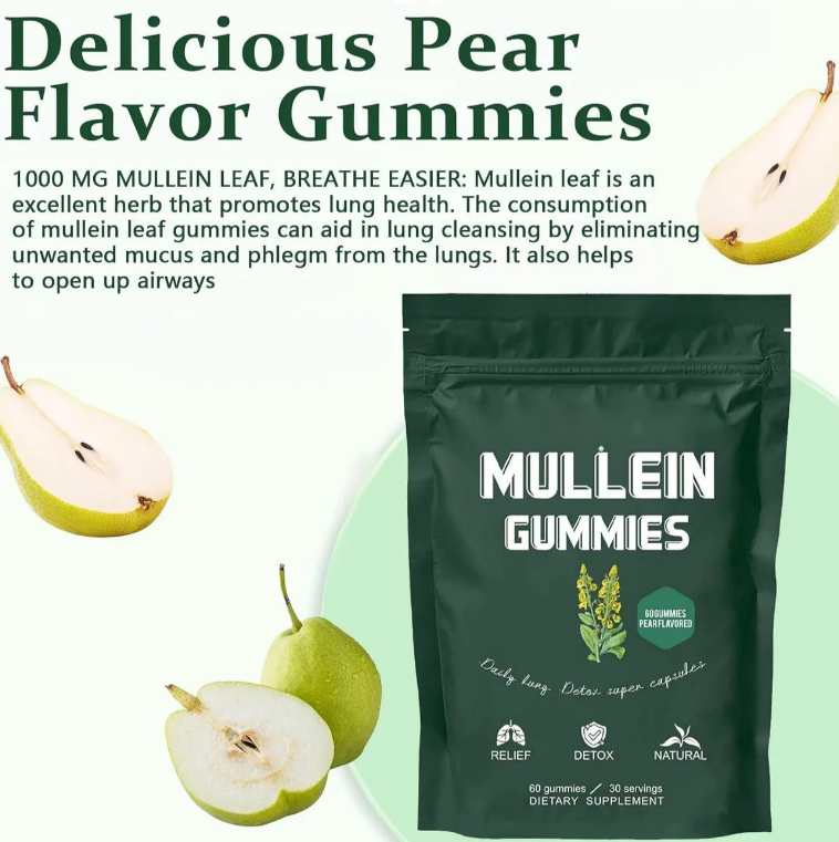 Mullein Flower Extract Gummies Dietary Supplement
