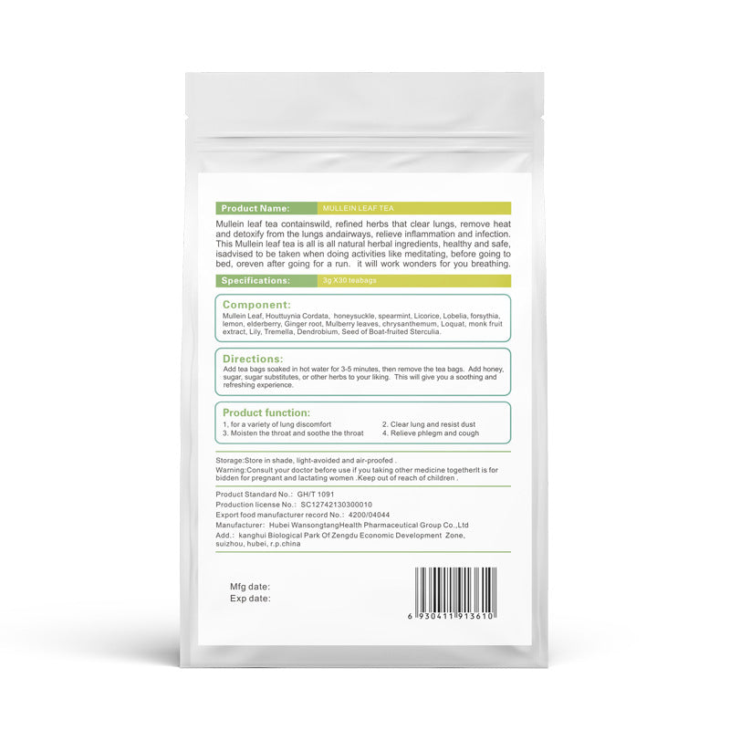 Mullein Leaf Tea for Lung Cleanse