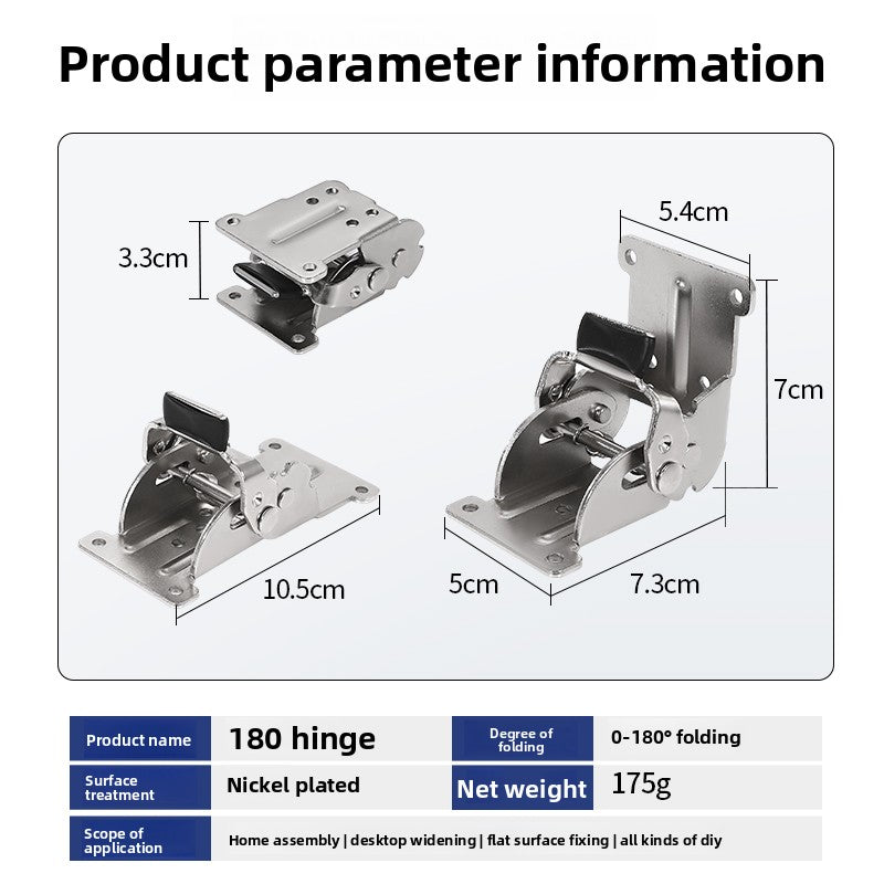 Multi-Angle Self-Locking Furniture Hinge