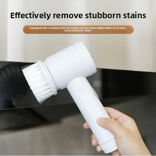 Multi-brush head electric cleaning brush