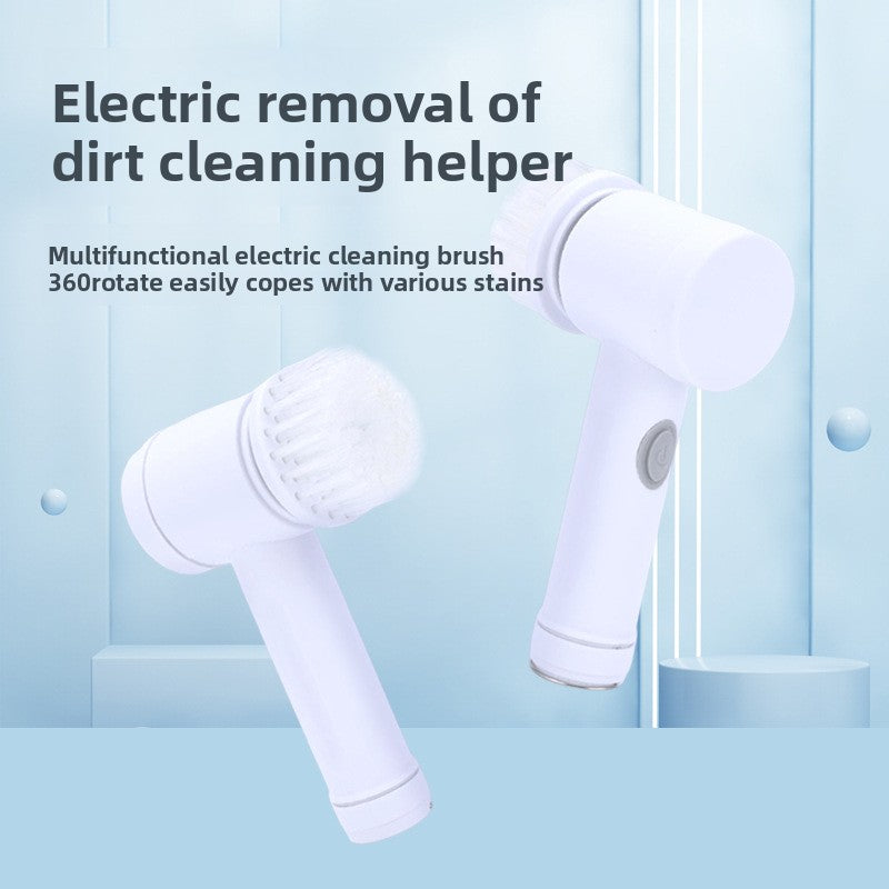 Multi-brush head electric cleaning brush