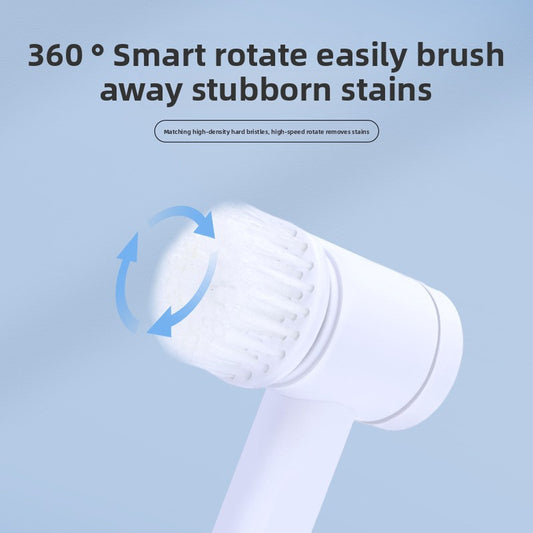 Multi-brush head electric cleaning brush