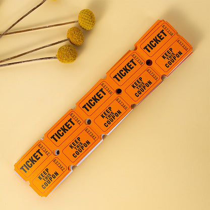 Multi-color 200PC game lottery tickets tickets raffle tickets celebration tickets can be torn double lottery
