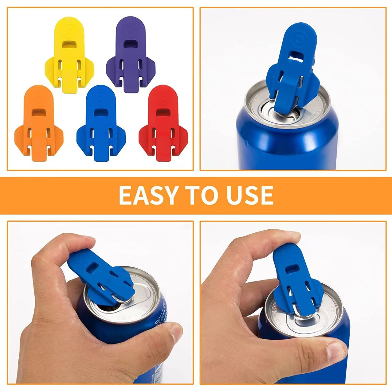 Multi-color Plastic Can and Bottle Opener