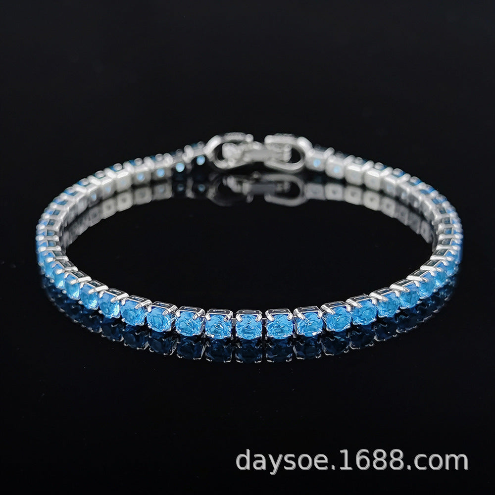 Multi-colored zircon bracelet for women