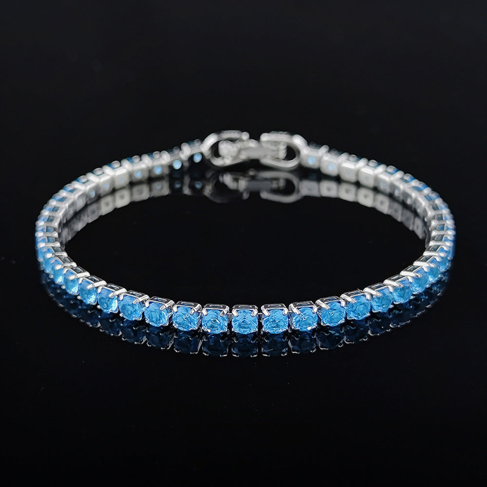 Multi-colored zircon bracelet for women