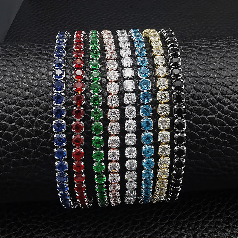 Multi-colored zircon bracelet for women