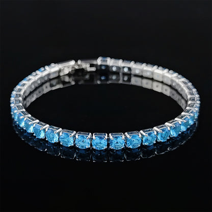 Multi-colored zircon bracelet for women