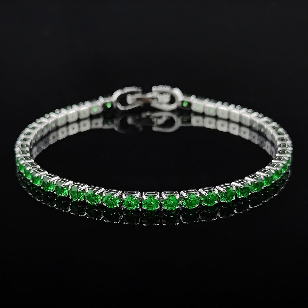 Multi-colored zircon bracelet for women