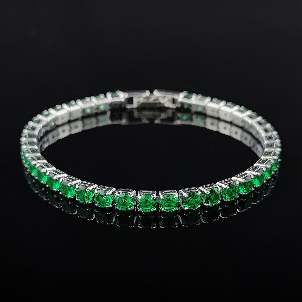 Multi-colored zircon bracelet for women