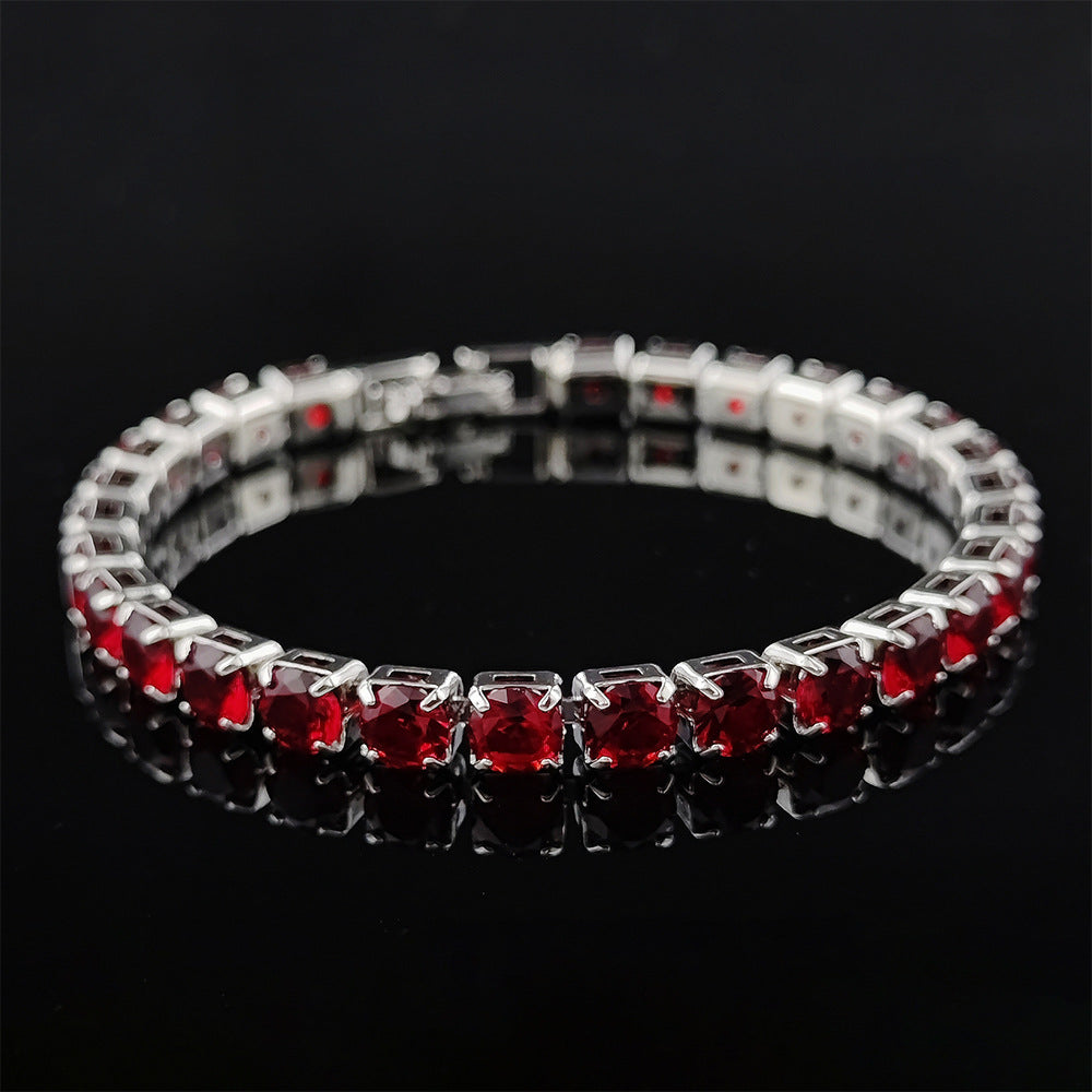 Multi-colored zircon bracelet for women