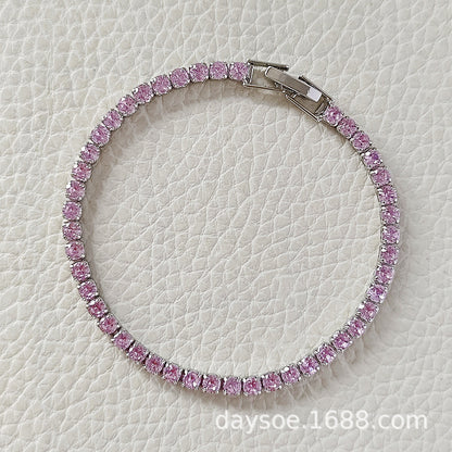 Multi-colored zircon bracelet for women