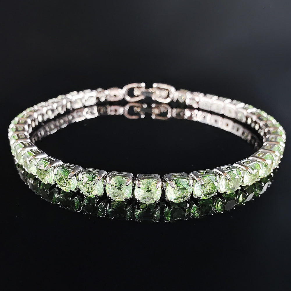 Multi-colored zircon bracelet for women