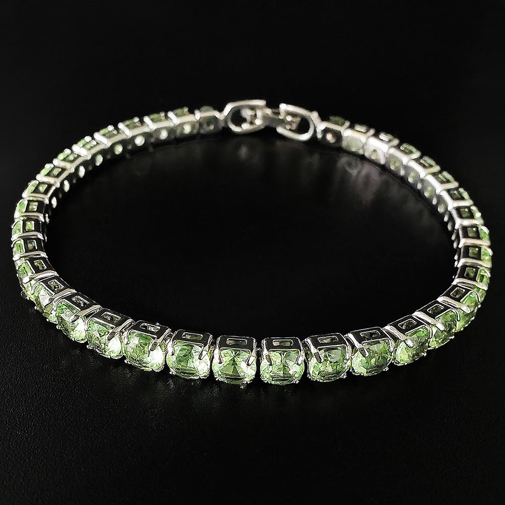 Multi-colored zircon bracelet for women